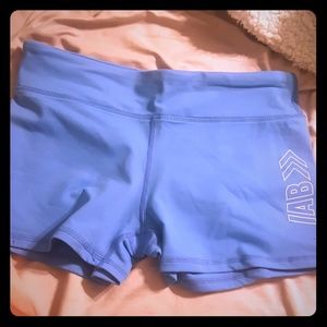 Baby blue NWOT IAB compression shorts active wear